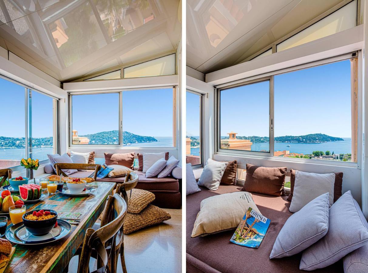 My Casa - Villefranche Cauvin - Panoramic Sea View Ac מראה חיצוני תמונה